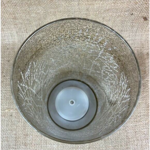 Mercury Glass Hurricane Lamp with Winter Wonderland Scene - Picture 7 of 11